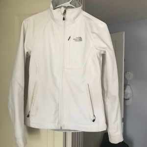 White North Face Windbreaker  Jacket